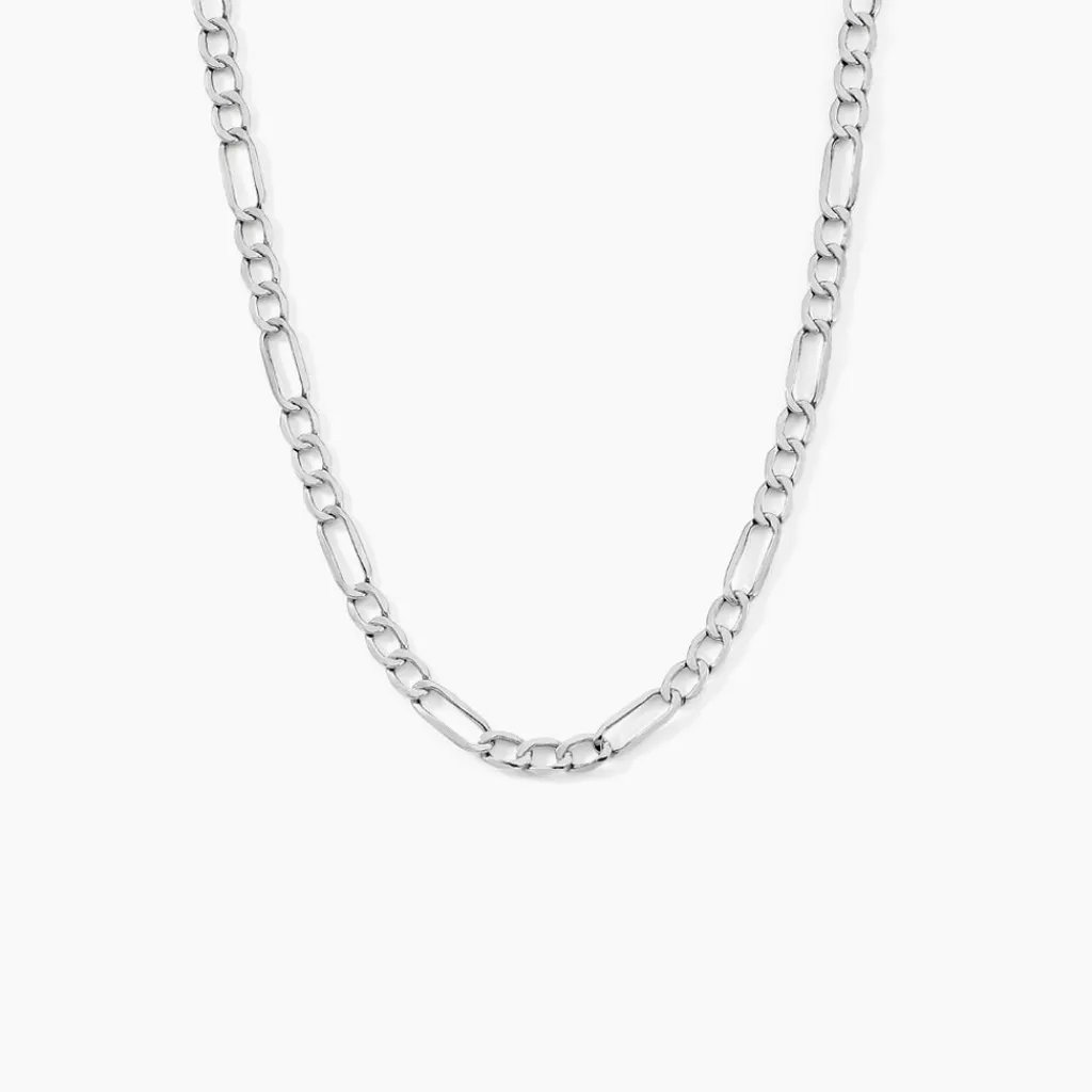 Histoire d'Or Collier Or Blanc Maille Alternée 1/3 Outlet