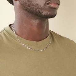 Histoire d'Or Collier Or Blanc Maille Alternée 1/3 Outlet