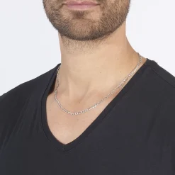 Histoire d'Or Collier Maille Alternée 1/3 or blanc Discount