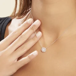 Histoire d'Or Collier Or Blanc Nawra Diamants Synthétiques Sale