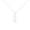 Histoire d'Or Collier Or Blanc Peregrina Diamants Hot