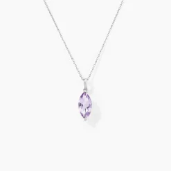 Histoire d'Or Collier Or Blanc Raquel Améthyste or blanc amethyste violette Best