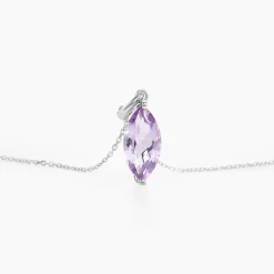 Histoire d'Or Collier Or Blanc Raquel Améthyste or blanc amethyste violette Best