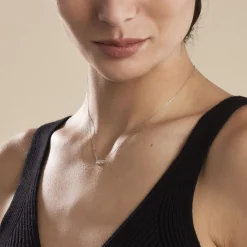 Histoire d'Or Collier Or Blanc Sabine Diamants Discount