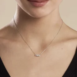 Histoire d'Or Collier Or Blanc Sabine Diamants Discount