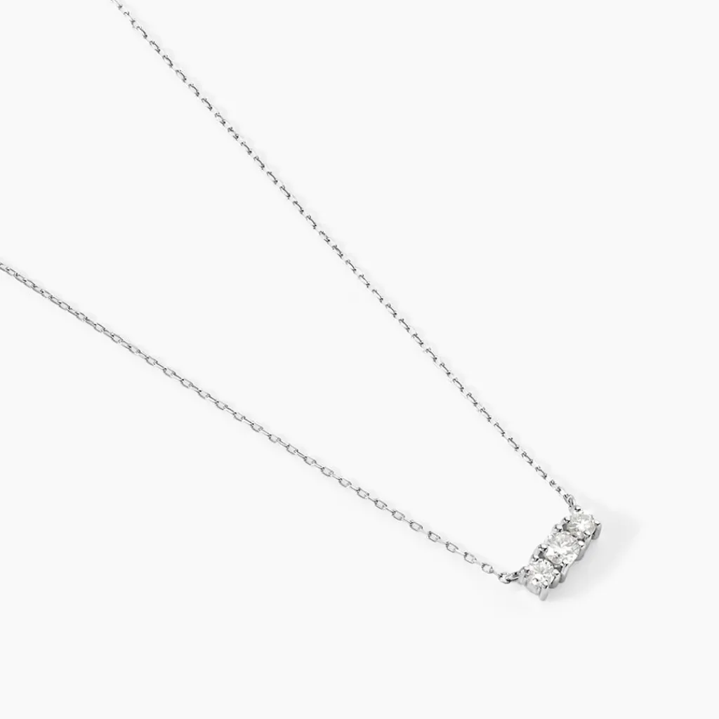Histoire d'Or Collier Or Blanc Sabine Diamants