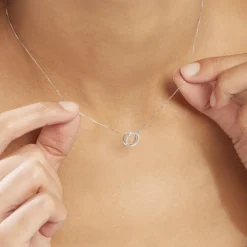 Histoire d'Or Collier Or Blanc Tresha Diamants or blanc diamant Hot