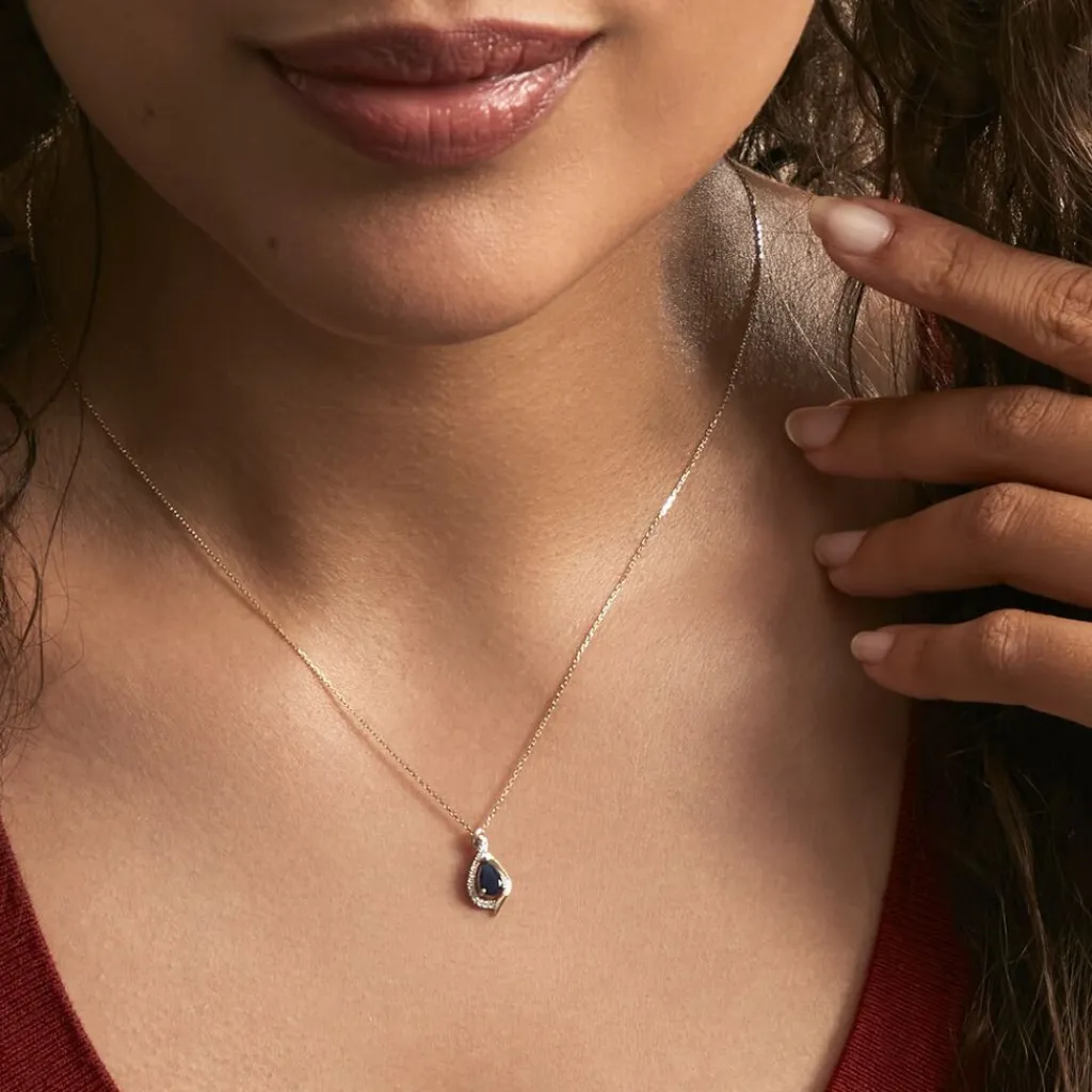 Histoire d'Or Collier Or Jaune Angelika Saphir or jaune saphir Discount