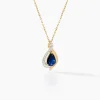 Histoire d'Or Collier Or Jaune Angelika Saphir Clearance