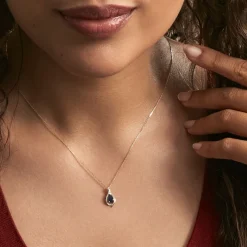 Histoire d'Or Collier Or Jaune Angelika Saphir Clearance