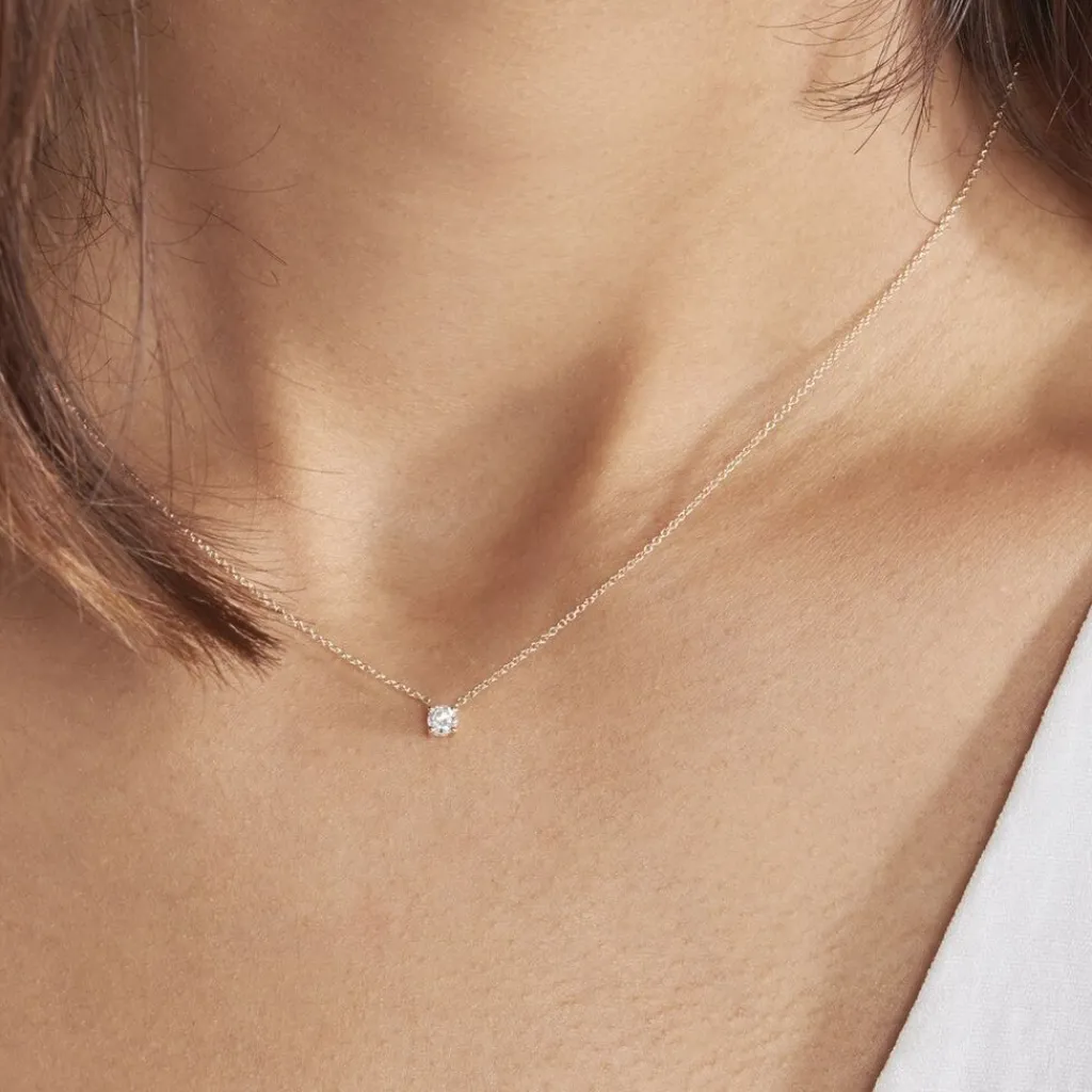 Histoire d'Or Collier Or Jaune Aphrodite Et Diamant or jaune diamant