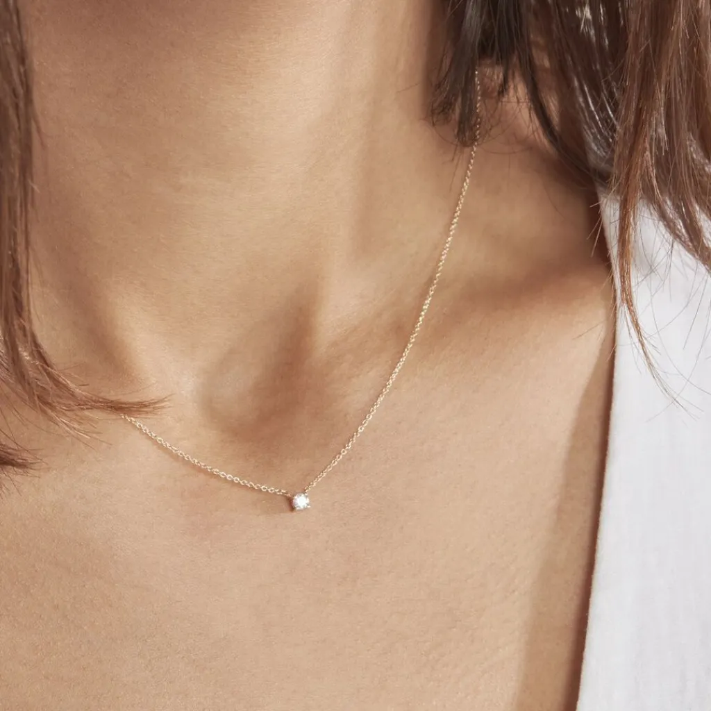 Histoire d'Or Collier Or Jaune Aphrodite Et Diamant or jaune diamant Hot