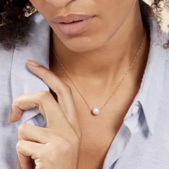 Histoire d'Or Collier Or Jaune Bibimo Perle De Culture Best