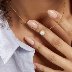 Histoire d'Or Collier Or Jaune Bibimo Perle De Culture Best