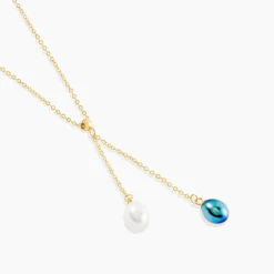 Histoire d'Or Collier Or Jaune Brayann Perles De Culture Outlet