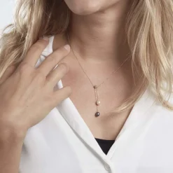 Histoire d'Or Collier Or Jaune Brayann Perles De Culture Outlet