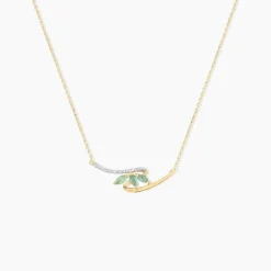 Histoire d'Or Collier Or Jaune Caetlin Emeraude Diamants Clearance