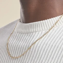 Histoire d'Or Collier Cameo Maille Alternée 1/3 or jaune Outlet