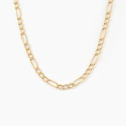 Histoire d'Or Collier Or Jaune Cameo Maille Alternée 1/3 New