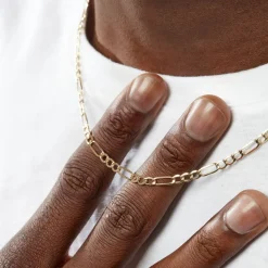 Histoire d'Or Collier Or Jaune Cameo Maille Alternée 1/3 Clearance