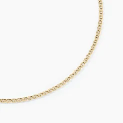 Histoire d'Or Collier Or Jaune Capucin Maille Marine