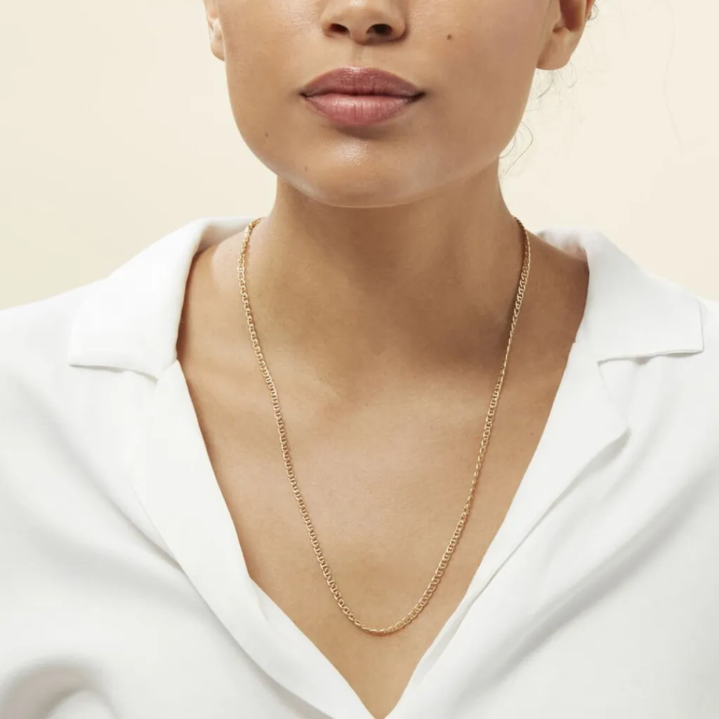 Histoire d'Or Collier Capucin Maille Marine or jaune Online