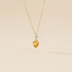 Histoire d'Or Collier Or Jaune Clothilde Citrine or jaune citrine Online