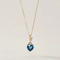 Histoire d'Or Collier Or Jaune Clothilde Topaze or jaune topaze london blue Hot