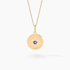 Histoire d'Or Collier Or Jaune Evening Star Amethyste or jaune améthyste violet Online