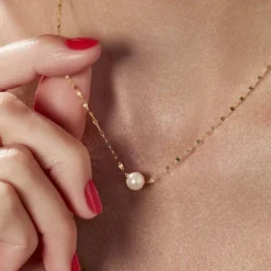 Histoire d'Or Collier Or Jaune Fliep Perle De Culture Discount