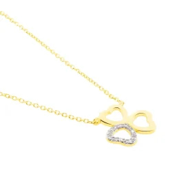 Histoire d'Or Collier Or Jaune Helisende Diamants Sale