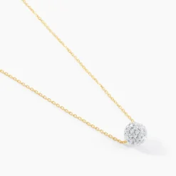 Histoire d'Or Collier Or Jaune Hepsibah Cristal Best