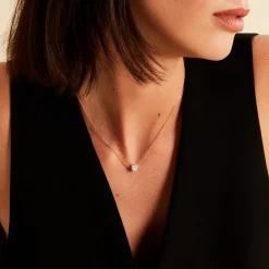 Histoire d'Or Collier Or Jaune Hepsibah Cristal Best