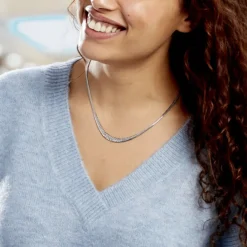 Histoire d'Or Collier Or Jaune Izel Maille Anglaise or blanc Clearance