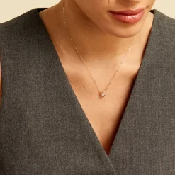 Histoire d'Or Collier Or Jaune Lazarus Oxyde De Zirconium New