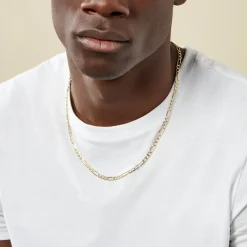 Histoire d'Or Collier Maille Alternée 1/3 or jaune Best