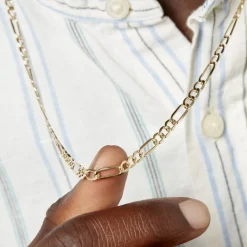 Histoire d'Or Collier Maille Alternée 1/3 or jaune Best