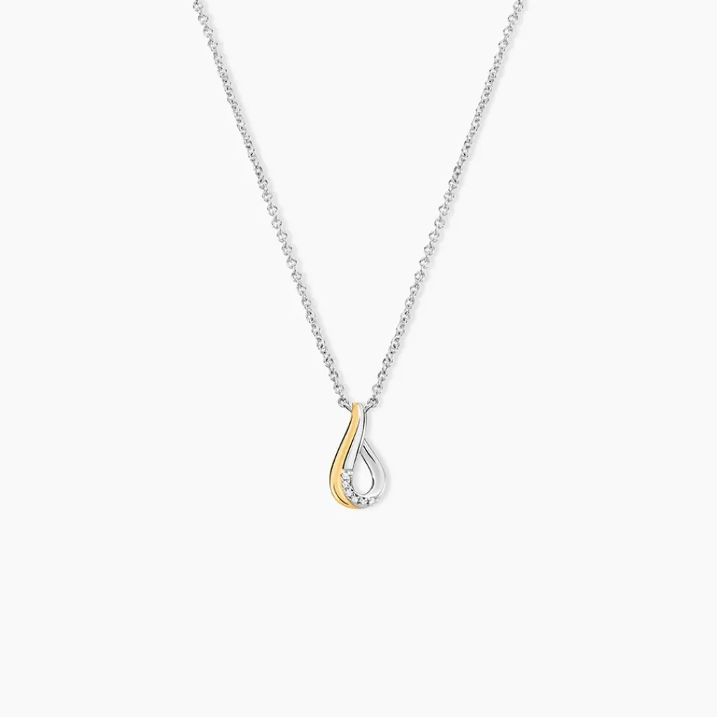 Histoire d'Or Collier Or Jaune Oxyde De Zirconium Best