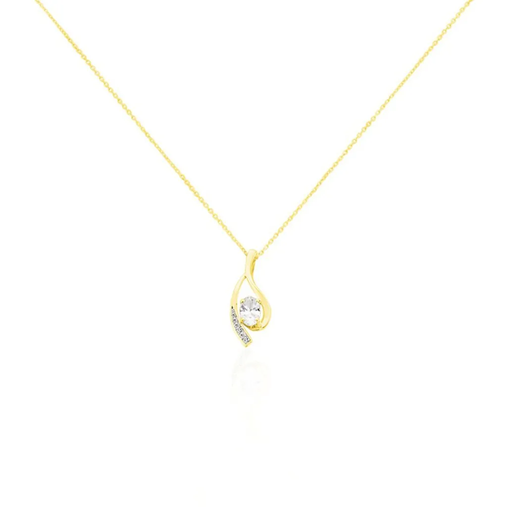 Histoire d'Or Collier Or Jaune Sagesse Oxydes De Zirconium or jaune oxyde Outlet