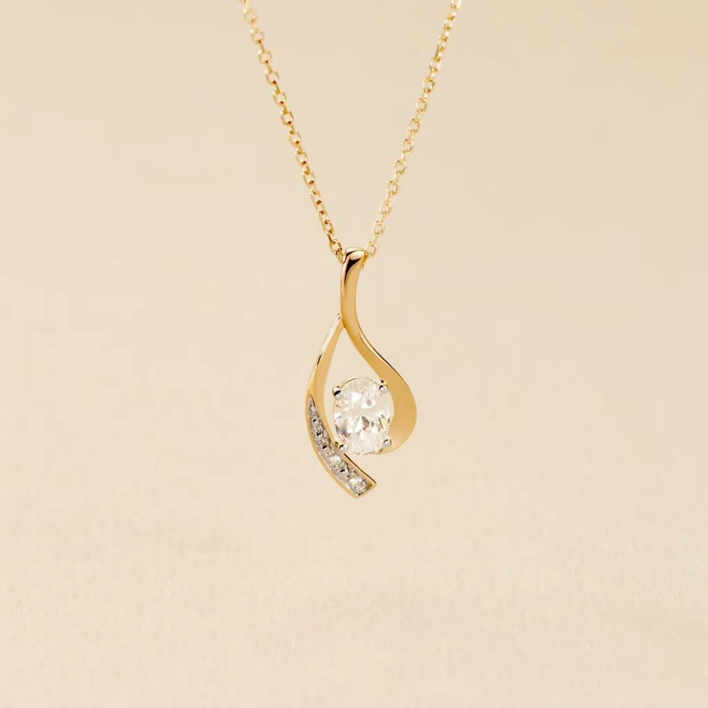 Histoire d'Or Collier Or Jaune Sagesse Oxydes De Zirconium or jaune oxyde Outlet