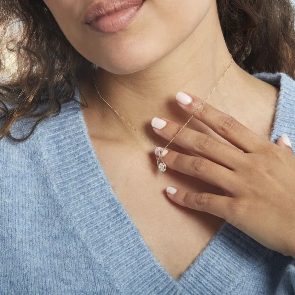 Histoire d'Or Collier Or Jaune Sagesse Oxydes De Zirconium or jaune oxyde Outlet