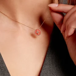 Histoire d'Or Collier Or Jaune Sweet Rosace Oxyde De Zirconium Sale