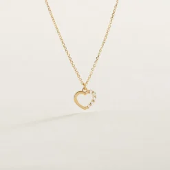 Histoire d'Or Collier Or Jaune Vehanouche Oxydes De Zirconium Hot