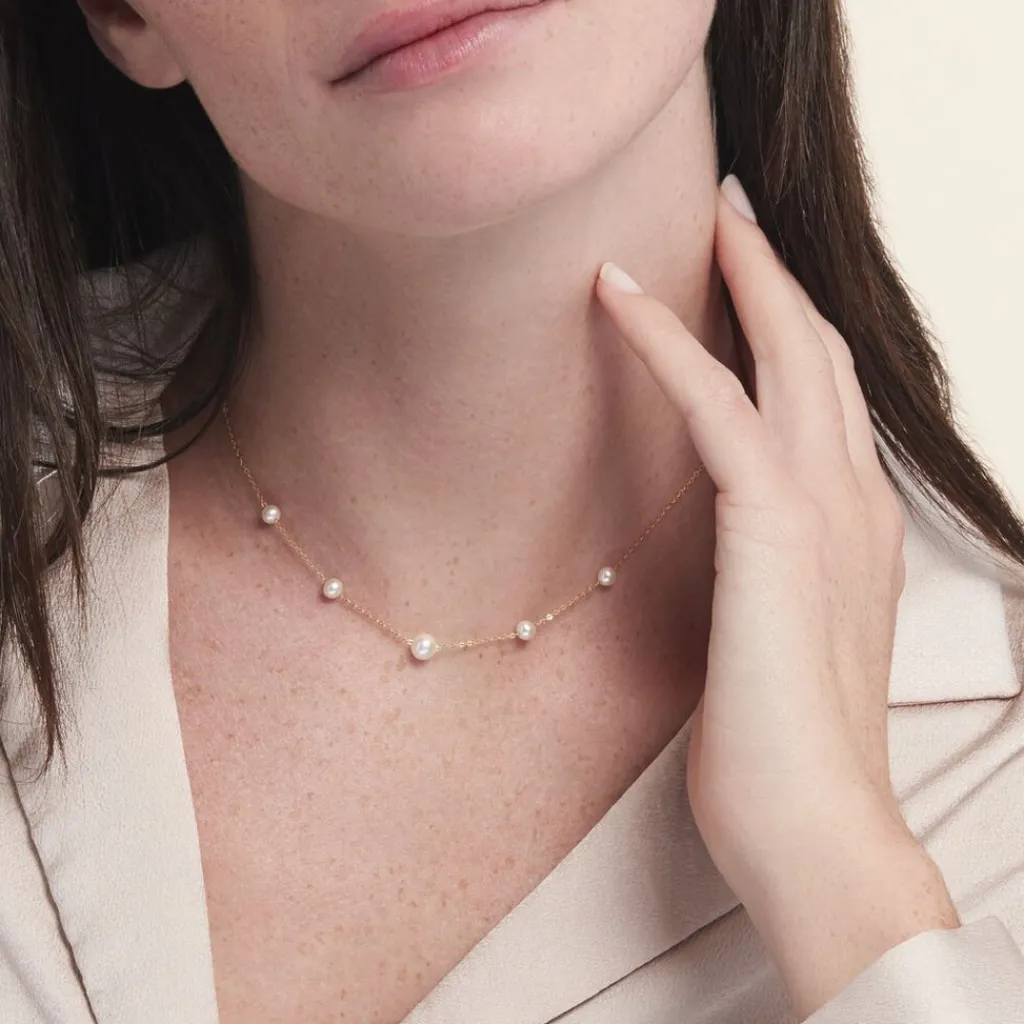 Histoire d'Or Collier Or Jaune Yolanda Perles De Culture Hot