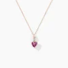 Histoire d'Or Collier Or Rose Clothilde Rhodolite
