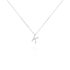 Histoire d'Or Collier Oran Or Blanc Diamant Discount