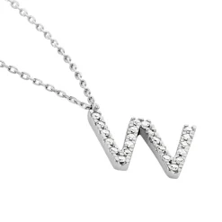 Histoire d'Or Collier Oran Or Blanc Diamant