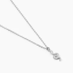 Histoire d'Or Collier Oria Argent Blanc Outlet