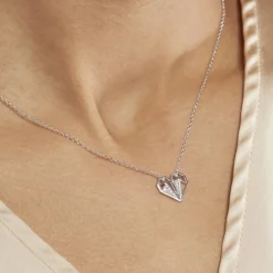 Histoire d'Or Collier Origami Argent Blanc Oxyde De Zirconium New