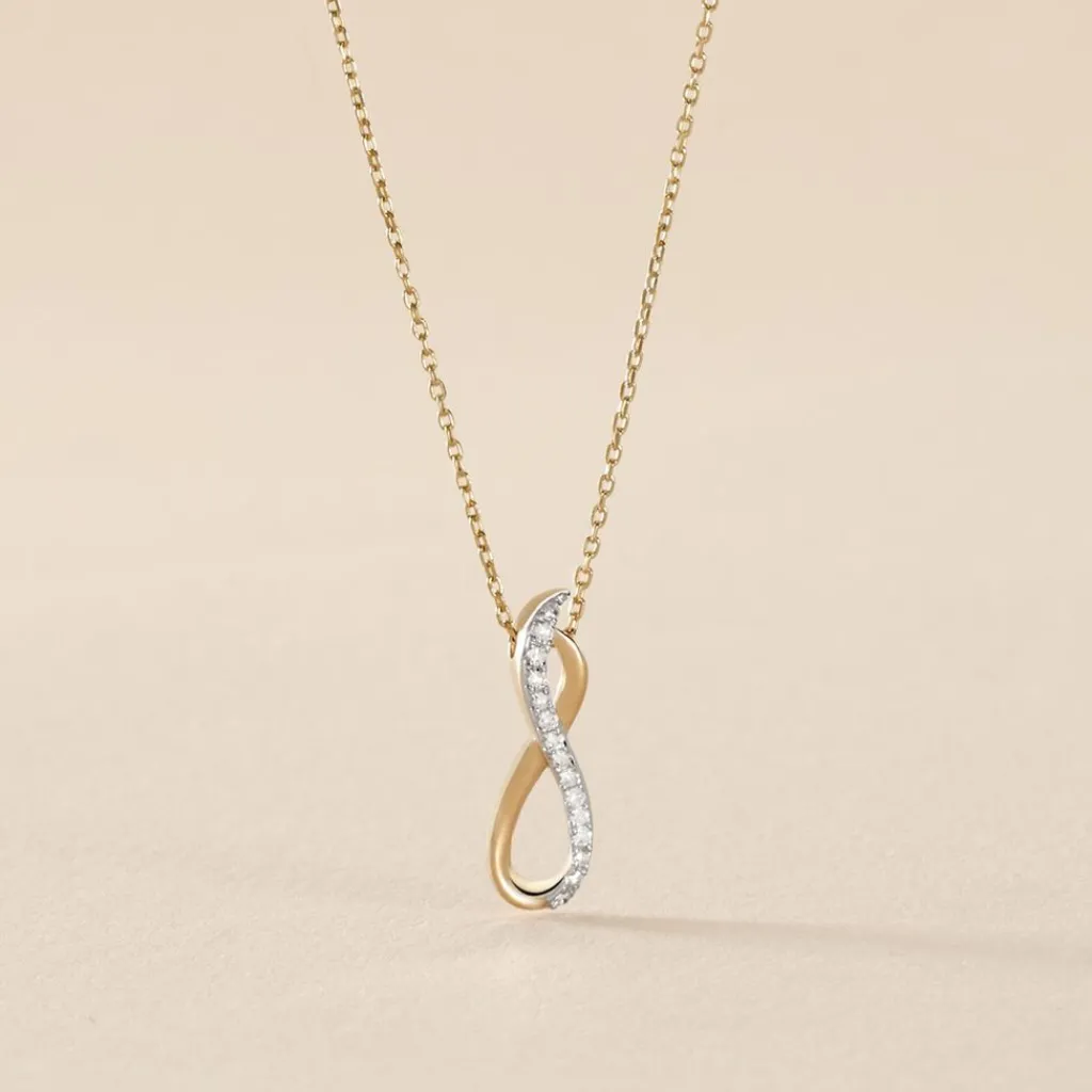 Histoire d'Or Collier Osanna s or jaune diamant